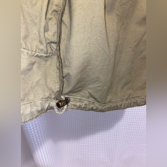 Women’s‎ Garage 100% cotton kaki hooded with pockets utility Jacket Sz small - Picture 6 of 16